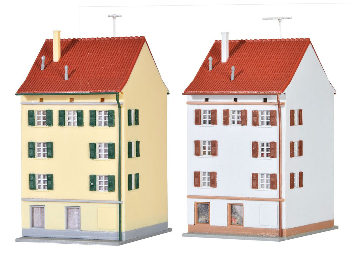 Apartment Building with Shop, 2 Pieces