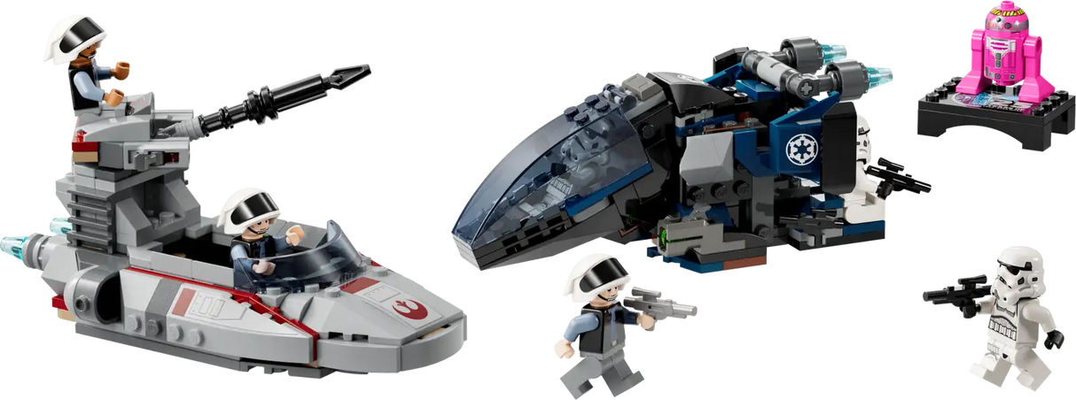 Imperial Dropship vs. Rebel Scout Speeder