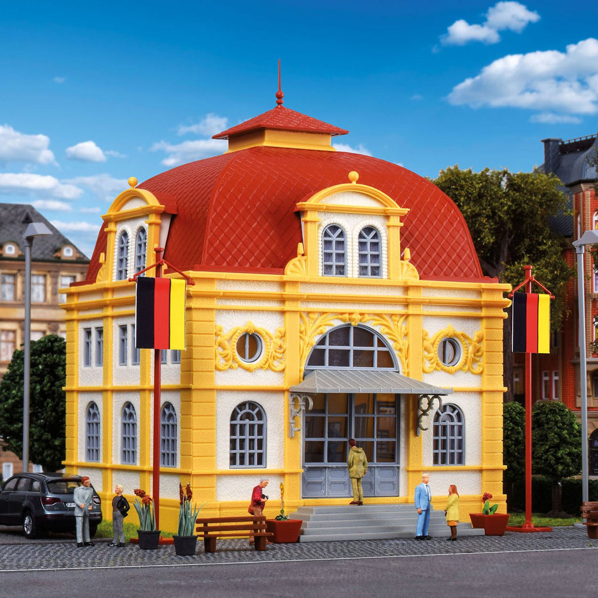 Embassy Building with LED Lighting, Functional Kit