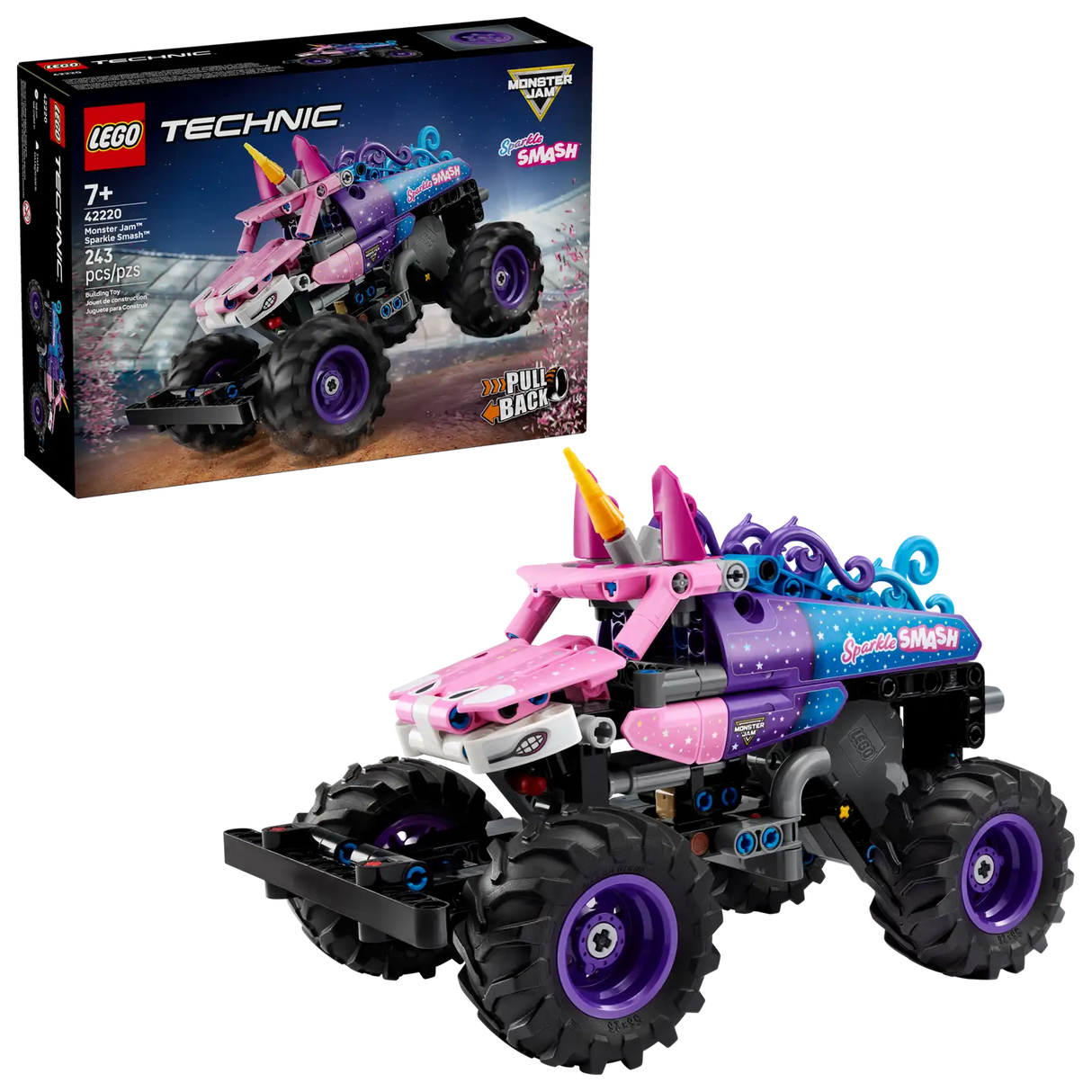 Monster Jam™ Sparkle Smash™ Pull-Back