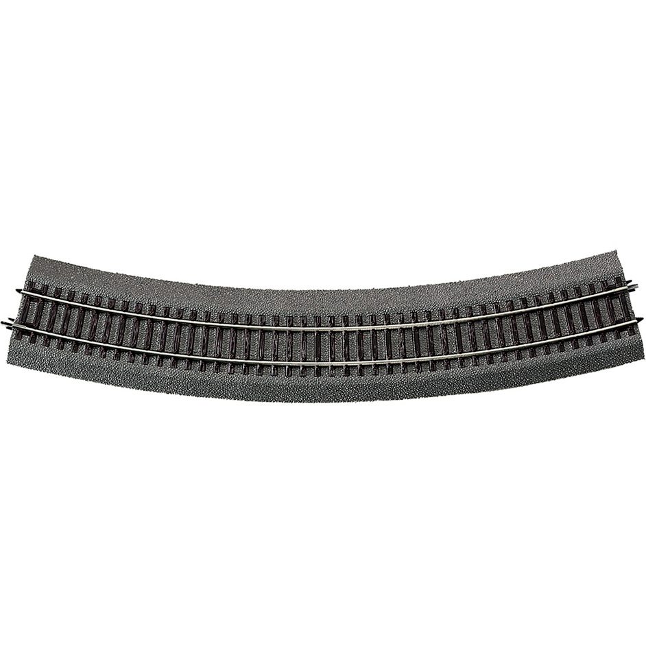 Curved track R2 with bedding.