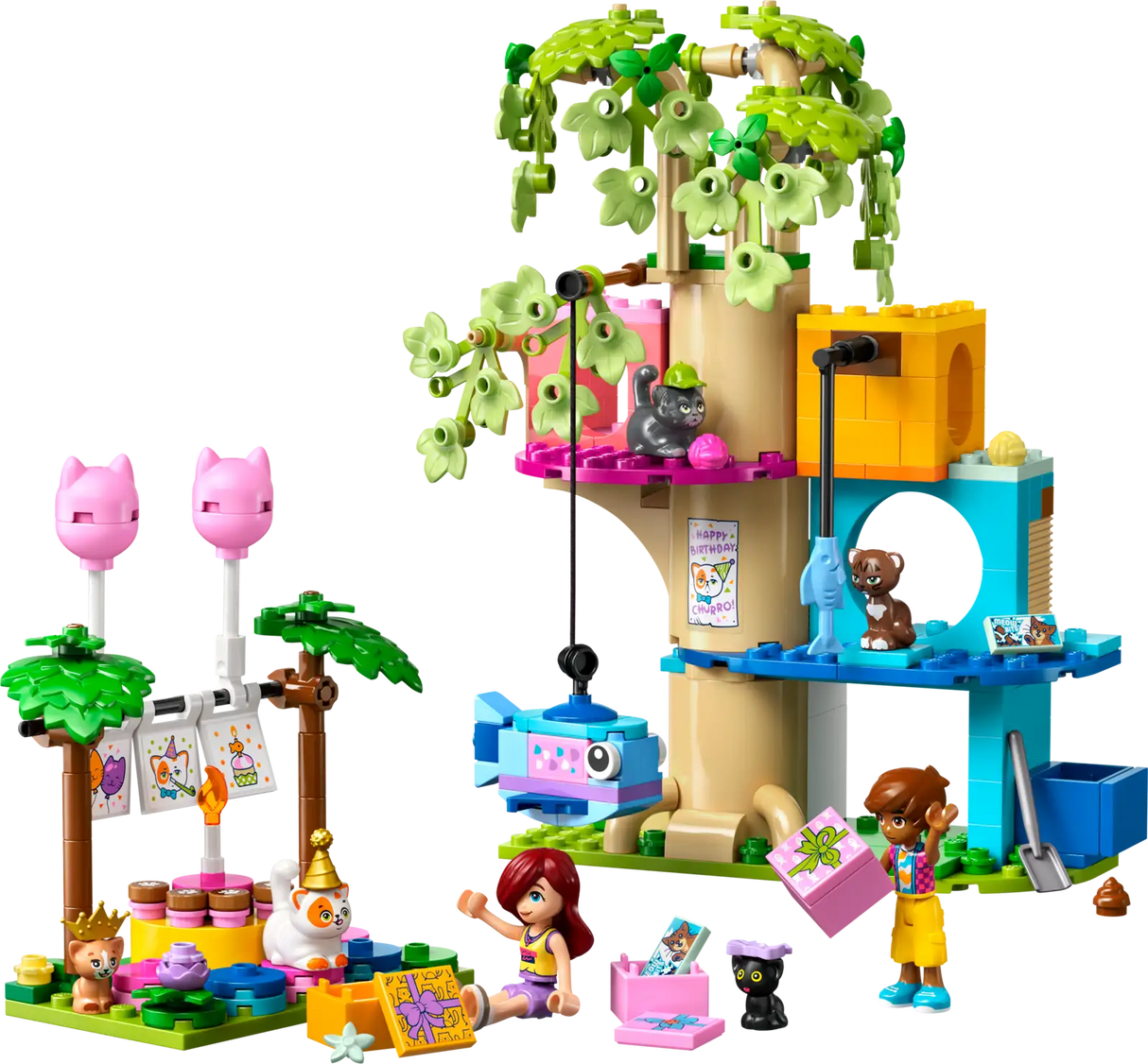 Cat Birthday Party &amp; Tree House