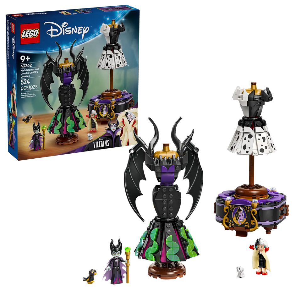 Maleficent's and Cruella de Vil's Dresses