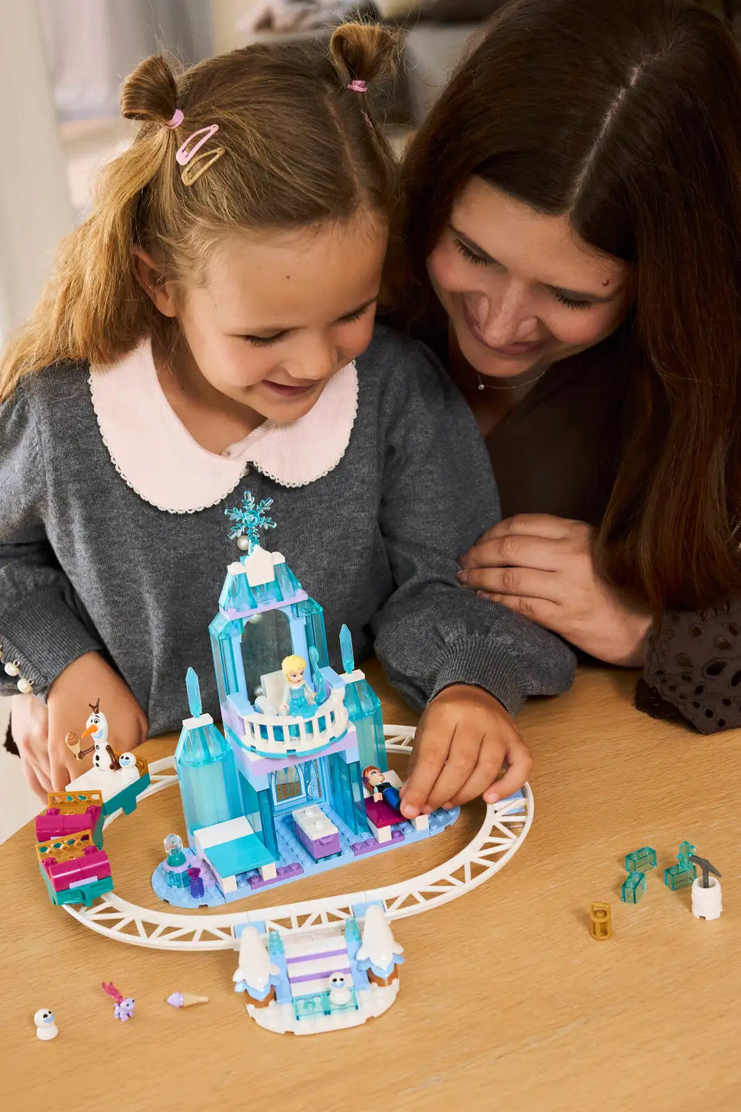 Elsa's Ice Castle & Snow Ride Adventure