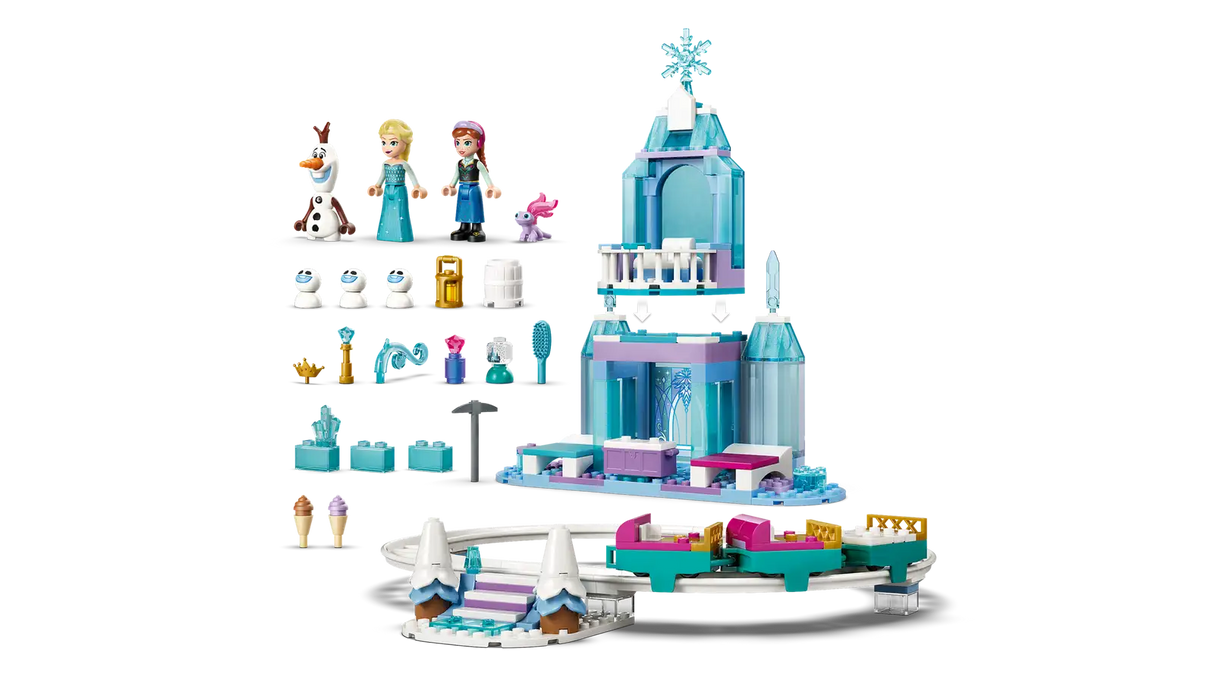 Elsa's Ice Castle & Snow Ride Adventure