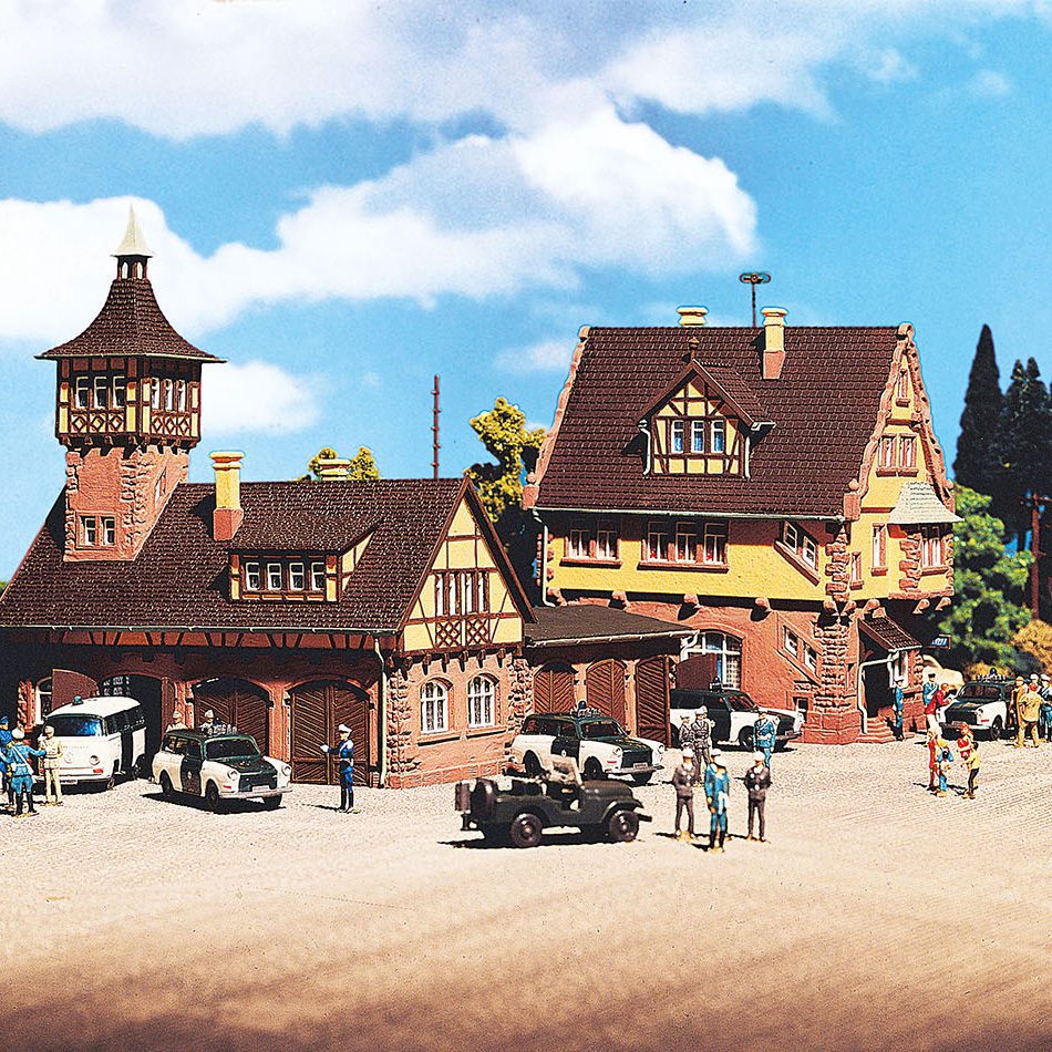 Police Station No. 7 with Main Building and Vehicle Depot