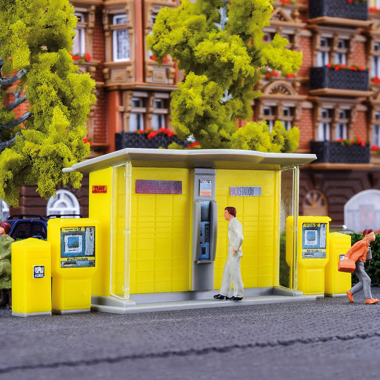 DHL Pick-Up Station with Letter Boxes and Stamp-Machine