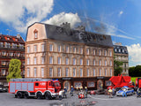 Finance Office on Fire, with LED Lighting, Smoke Generator and Colour Tablets