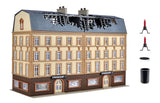 Finance Office on Fire, with LED Lighting, Smoke Generator and Colour Tablets