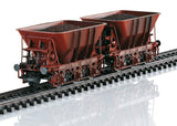 Three stake cars. All CFL Cargo SA wagons with steel plates