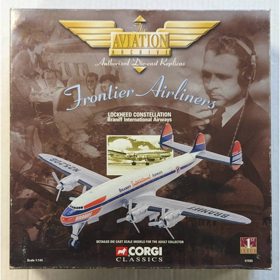 The Aviation Archive - Frontier Airliners - Lockheed Constellation - Braniff International Airways