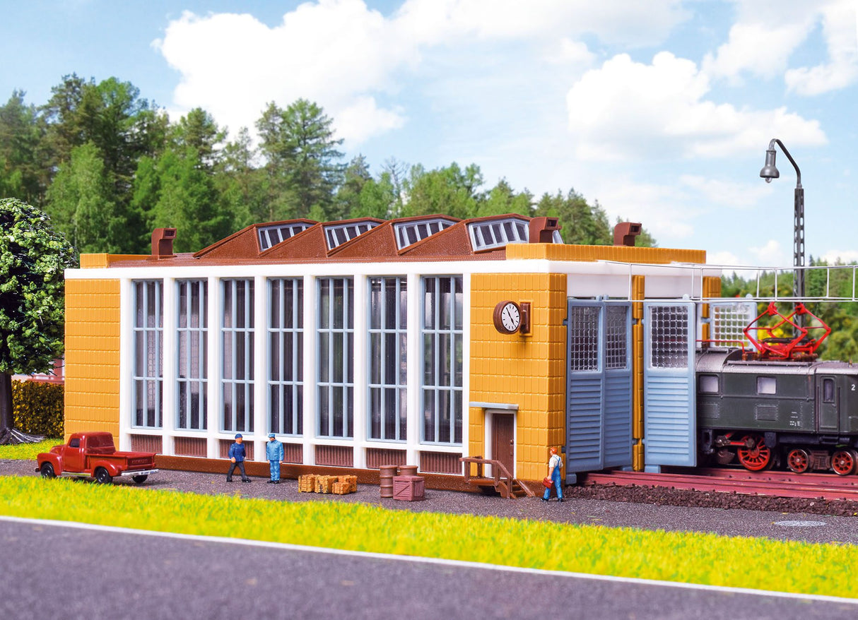 E-loco Shed with Automatic Door Lock Mechanism, Double Track