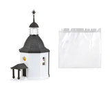 Silent Night Memorial Chapel with LED Lighting and Artificial Snow, Functional Kit