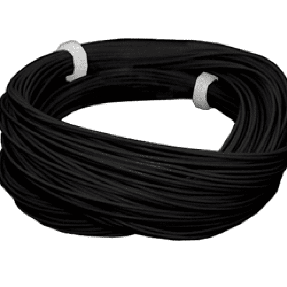 High flexible cable, diameter 0.5mm, AWG36, 2A, black