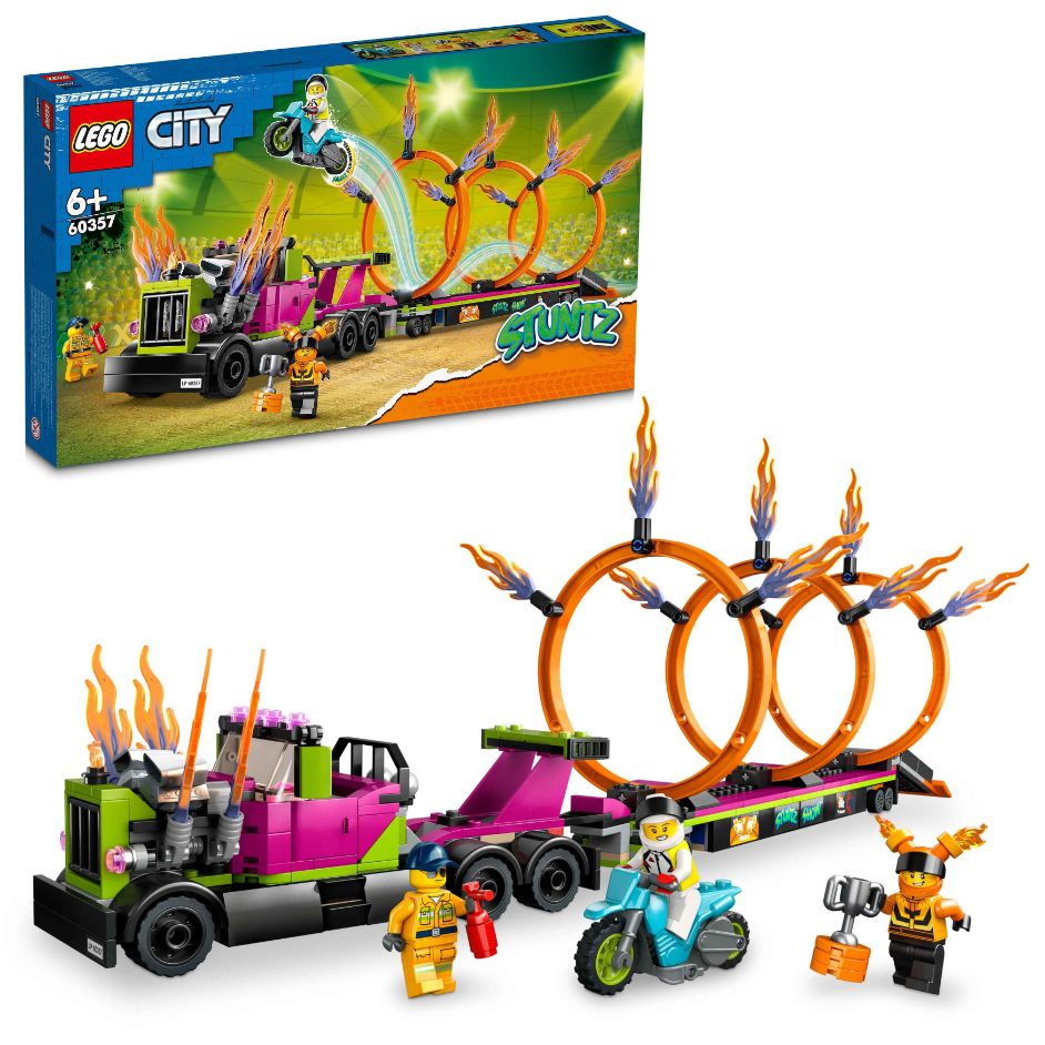 Stunt Truck and Fire Challenge
