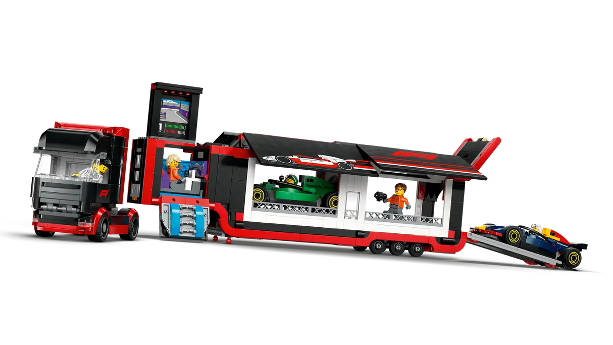 F1® Truck with RB20 &amp; AMR24 F1® Cars