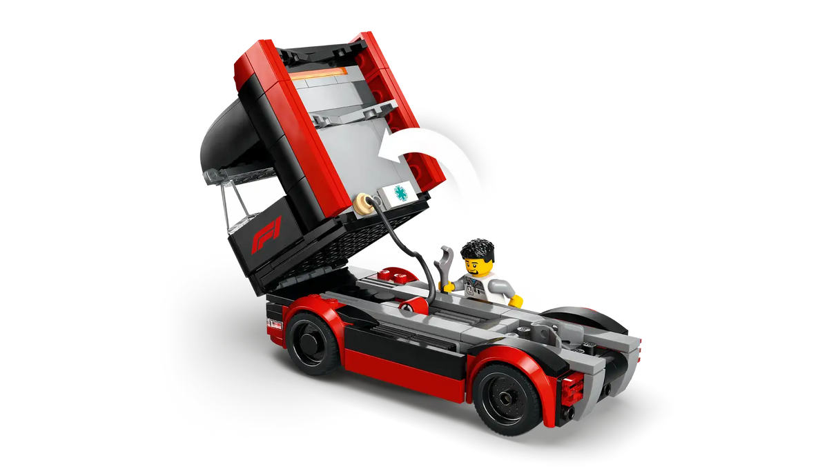 F1® Truck with RB20 &amp; AMR24 F1® Cars