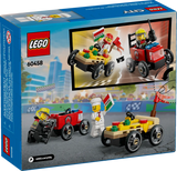 Pizza vs. Fire Truck Race Car Pack