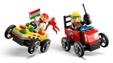 Pizza vs. Fire Truck Race Car Pack