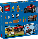 Red Farm Tractor with Trailer &amp; Sheep