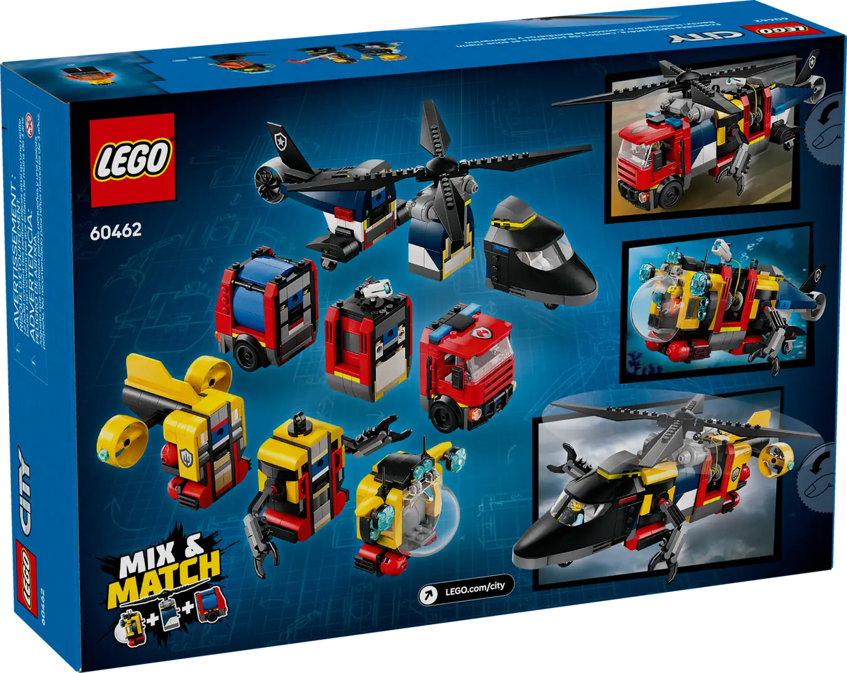 Helicopter, Fire Truck &amp; Submarine Remix