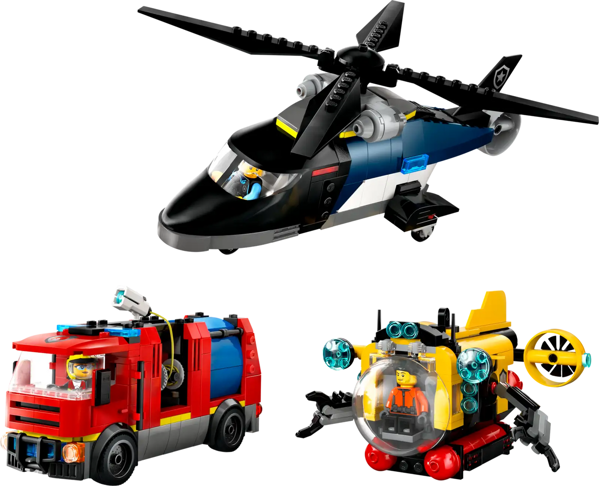 Helicopter, Fire Truck &amp; Submarine Remix