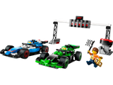 F1 Grid with VCARB &amp; Sauber Race Cars