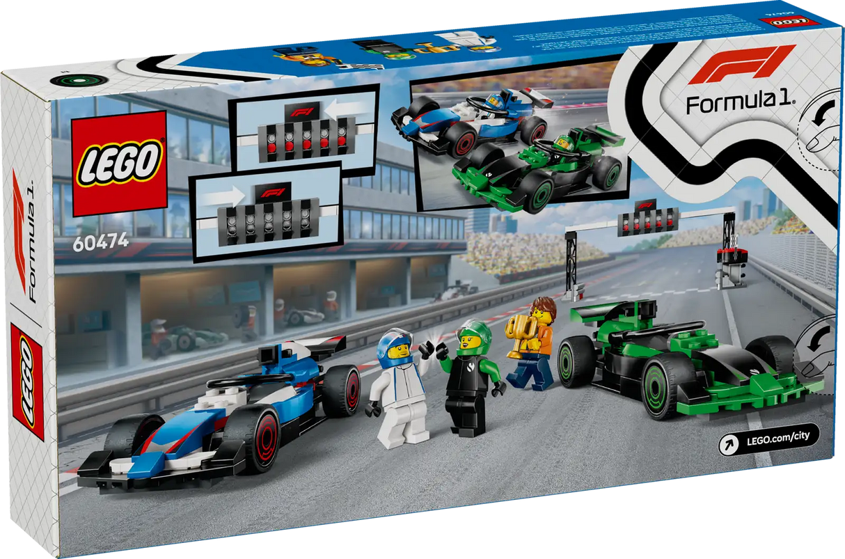 F1 Grid with VCARB &amp; Sauber Race Cars