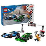 F1 Grid with VCARB &amp; Sauber Race Cars