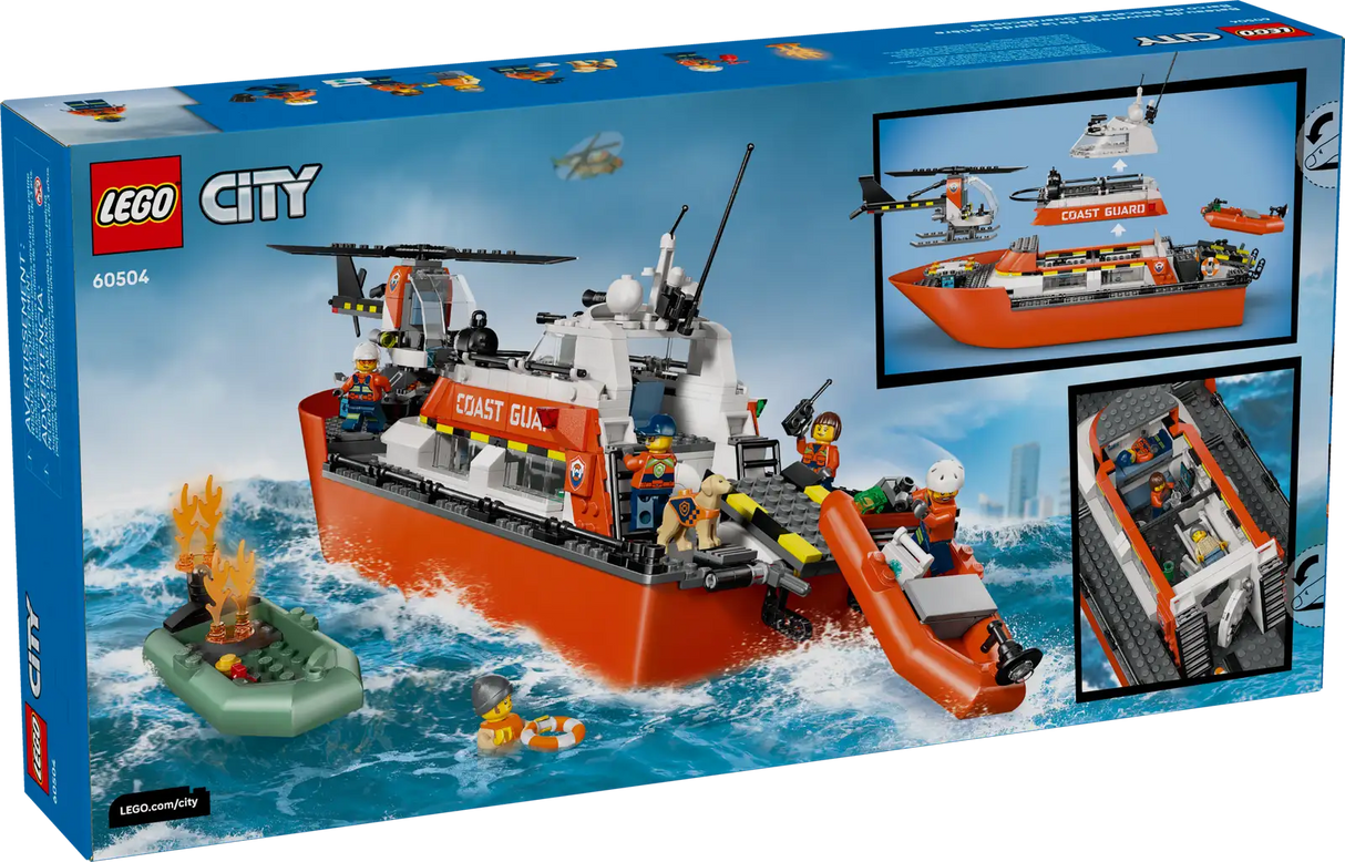 Coast Guard Rescue Boat & Helicopter
