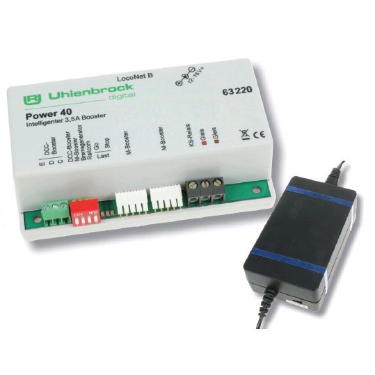Power 40, 3.5A booster with power supply unit