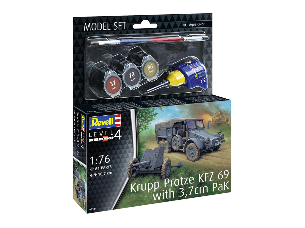 Model Set Krupp Protze KFZ 69 with 3,7cm Pak