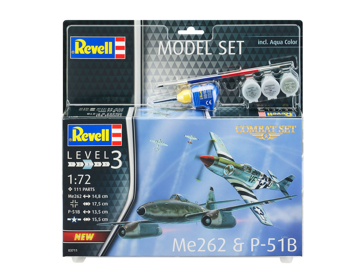 Model Set Combat Set Me262 &amp; P-51B Mustang