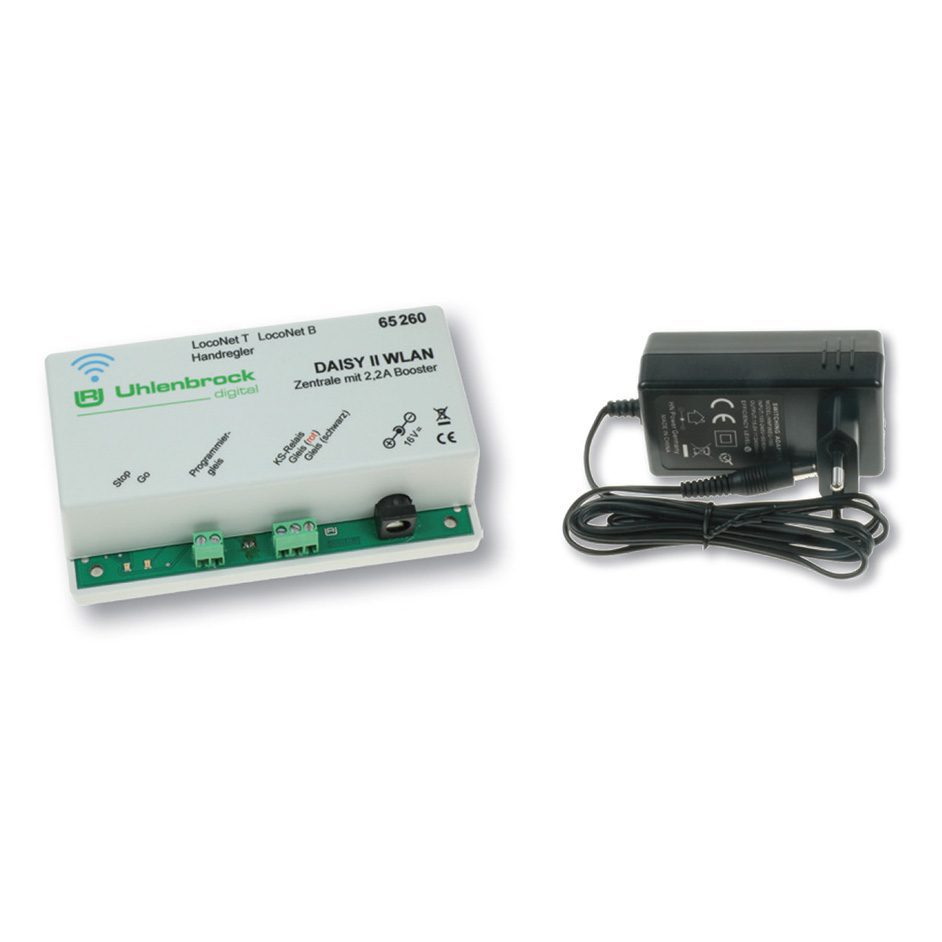 DAISY II WLAN DCC centre with power supply unit