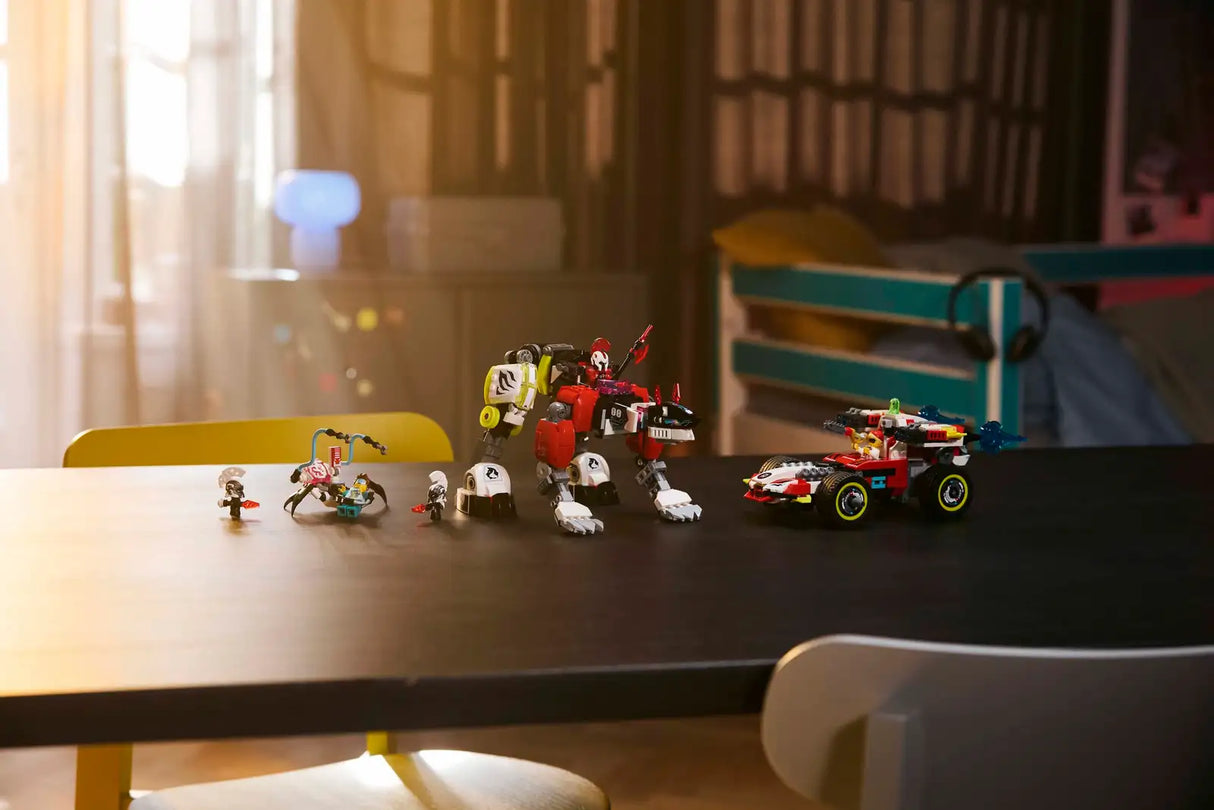 Cooper's Tiger Mech &amp; Zero's Hot Rod Car