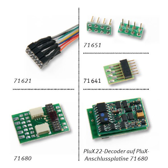 5 NEM 652 interface sockets