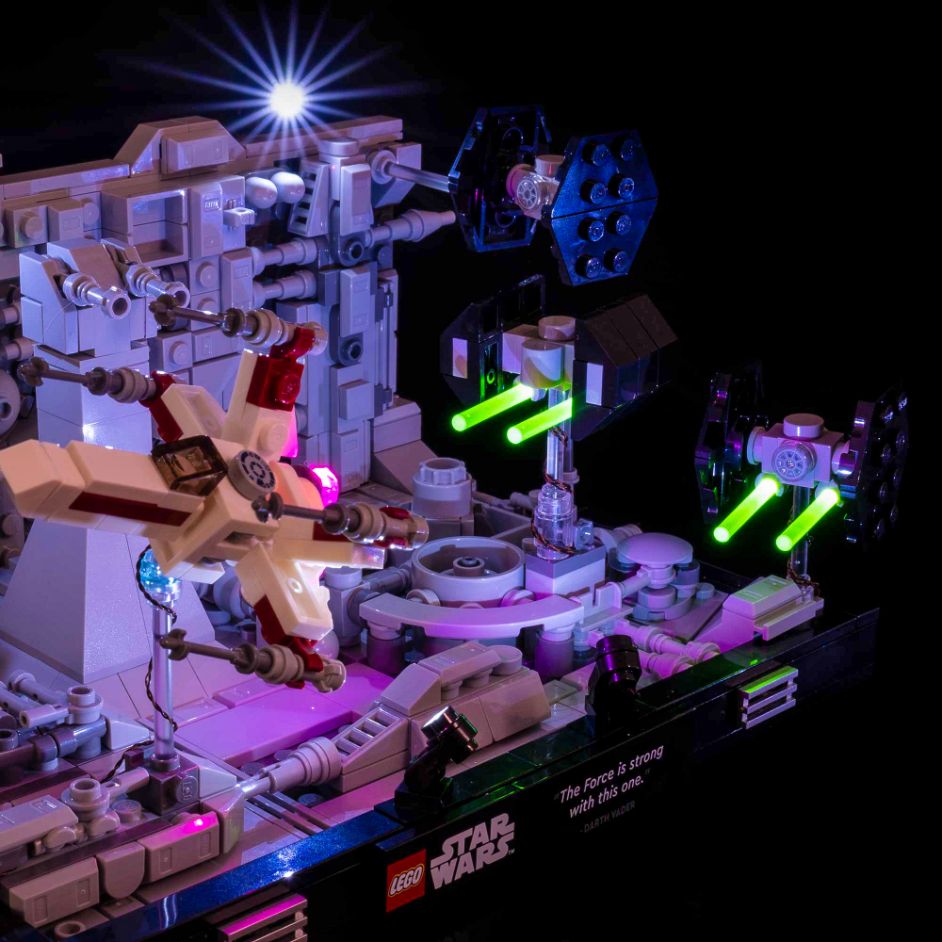 Light My Bricks (LMB) Light kit for LEGO # 75329 Death Star Trench Run Diorama