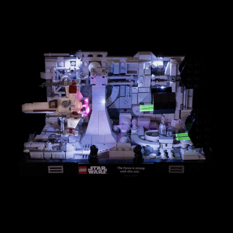 Light My Bricks (LMB) Light kit for LEGO # 75329 Death Star Trench Run Diorama