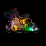 Light My Bricks (LMB) Light kit for LEGO # 75330 Dagobah Jedi Training Diorama