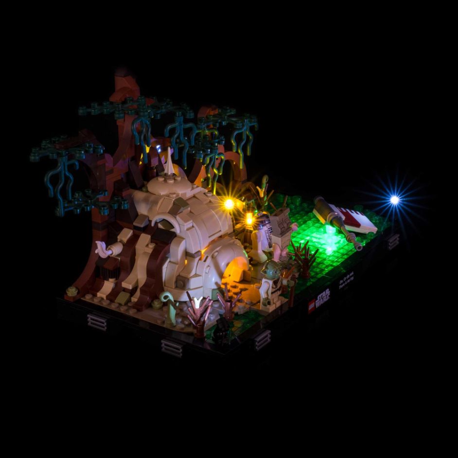 Light My Bricks (LMB) Light kit for LEGO # 75330 Dagobah Jedi Training Diorama