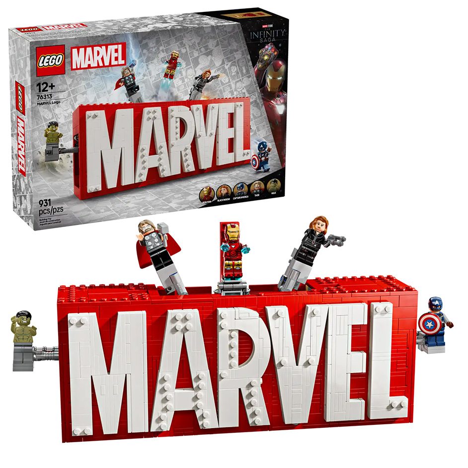 Marvel Logo &amp; Minifigures