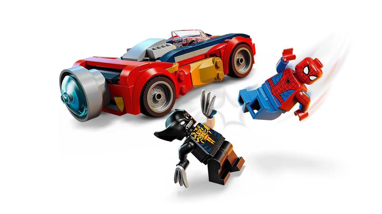 Spider-Man Car vs. Venomized Wolverine