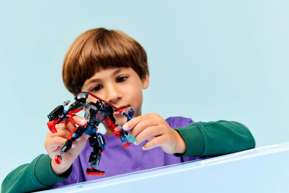 Miles Morales Mech vs. Spider-Man 2099