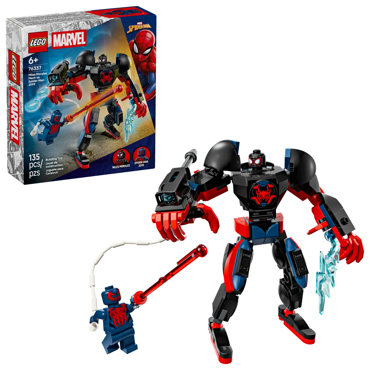 Miles Morales Mech vs. Spider-Man 2099