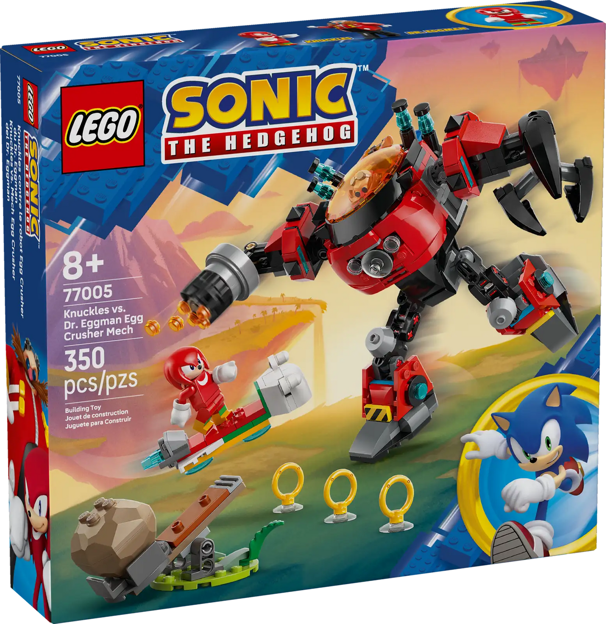 Knuckles vs. Dr. Eggman Egg Crusher Mech