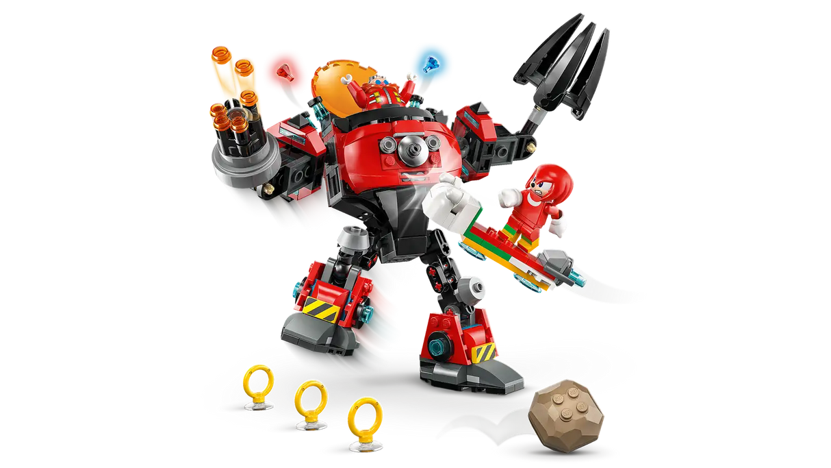 Knuckles vs. Dr. Eggman Egg Crusher Mech