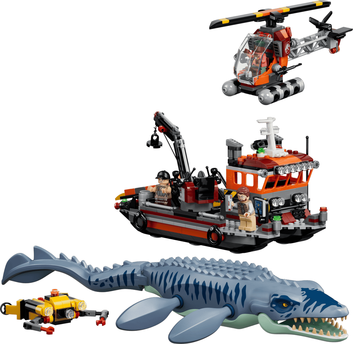 Mosasaurus Dinosaur Boat Attack