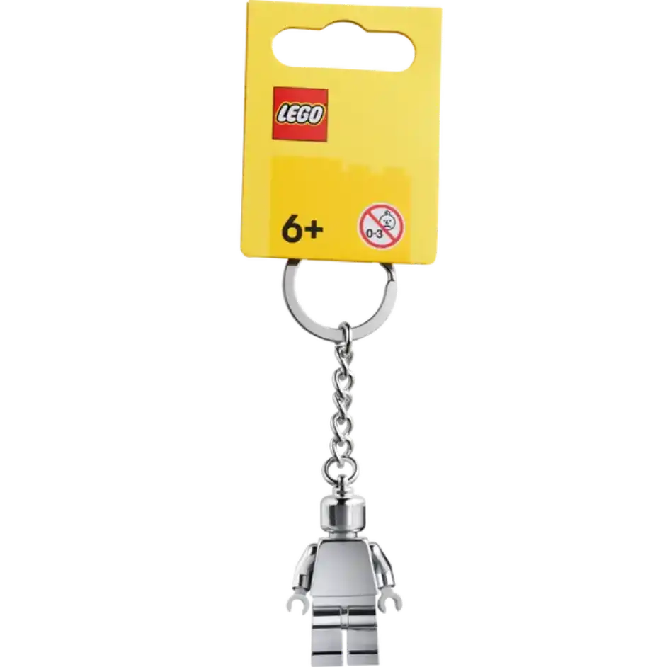 Chrome Silver Minifigure Key Chain