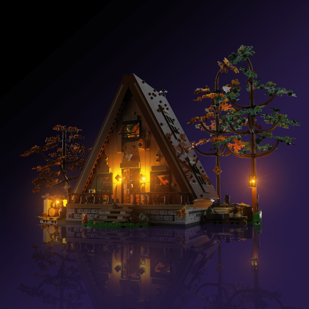 Light My Bricks (LMB) 2.0 Light Kit for LEGO #21338 A-Frame Cabin