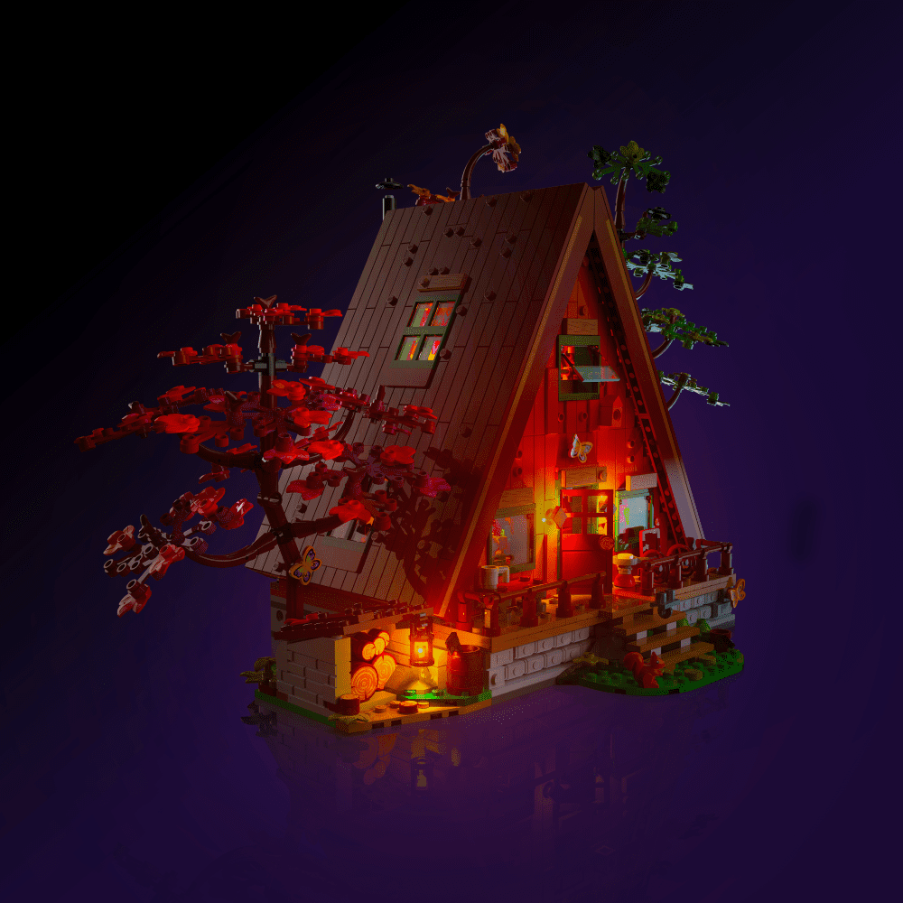 Light My Bricks (LMB) 2.0 Light Kit for LEGO #21338 A-Frame Cabin
